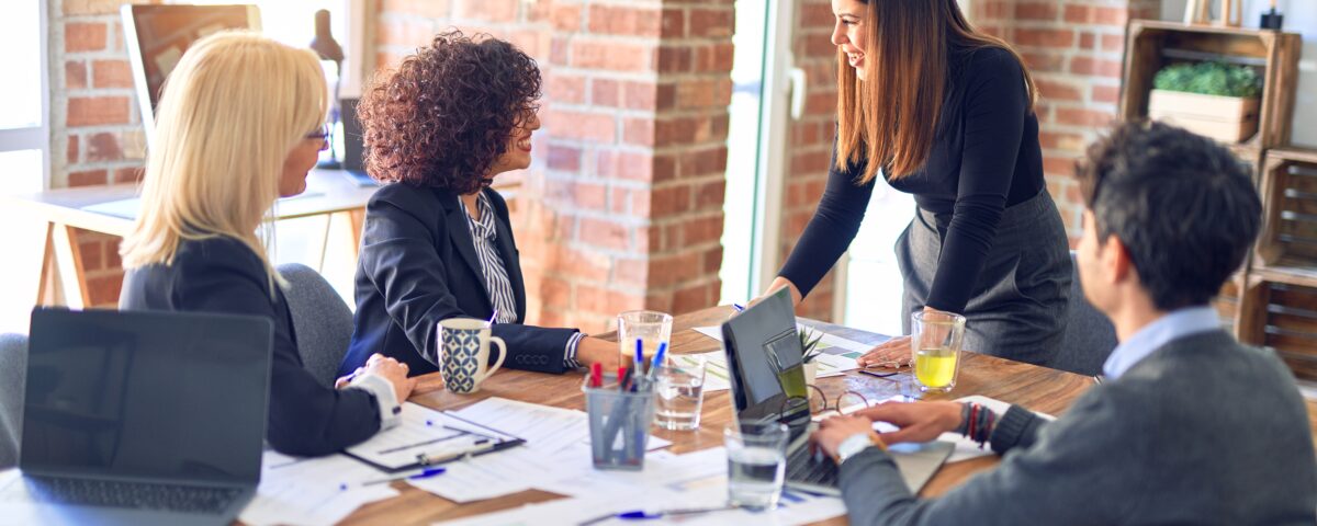 marketing agency discussing how to use ai tools and tactics