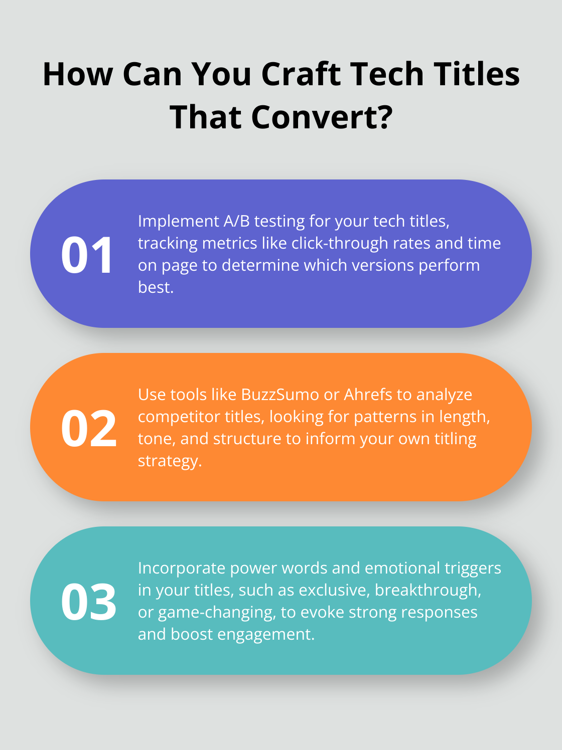 Infographic: How Can You Craft Tech Titles That Convert? - creative titles about technology